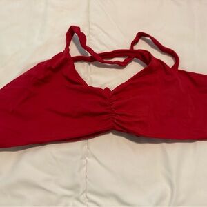 EUC Fused Hawaii Red Lava Kohanaiki Bikini Top